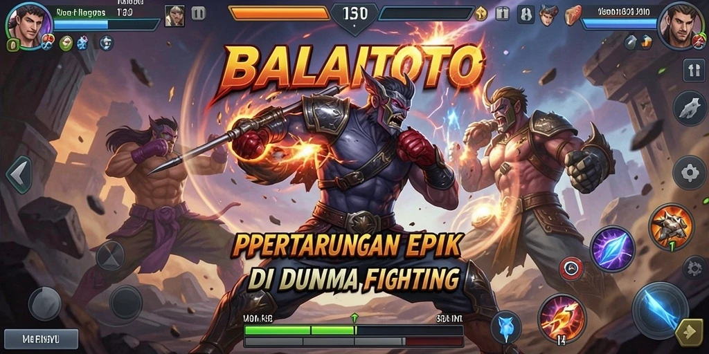 Tampilan utama gameplay Fighting BALAITOTO dengan aksi seru.