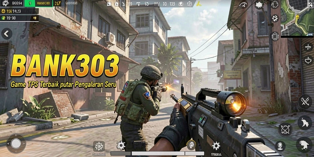 Screenshot menunjukkan aksi seru dalam game TPS BANK303.