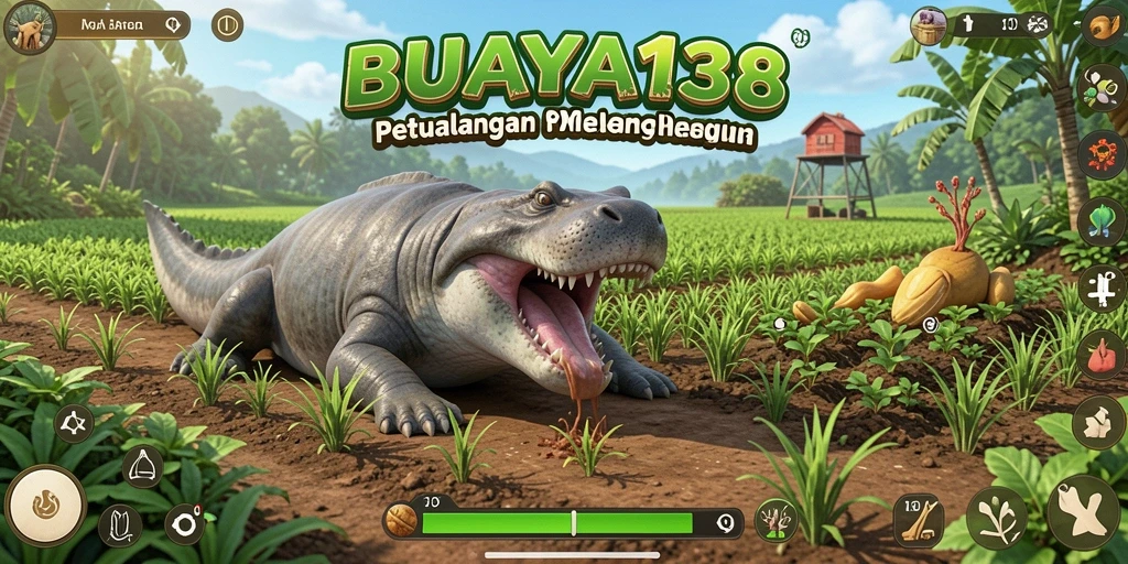 Gameplay seru dalam BUAYA138 dengan aktivitas bertani.