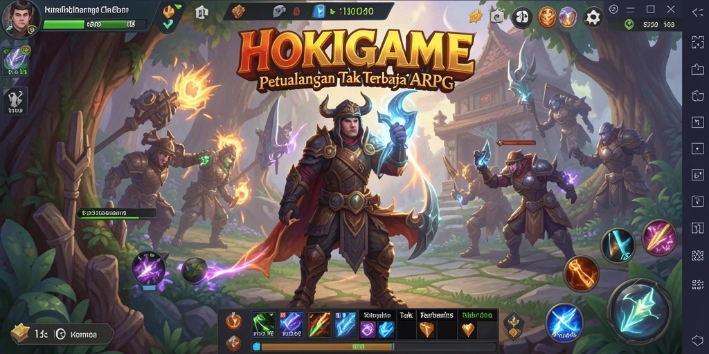 Tampilan menakjubkan dari HOKIGAME dengan aksi seru dalam gameplay ARPG.