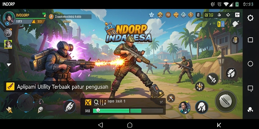 Tampilan antarmuka utama INDORP yang sederhana dan fungsional.