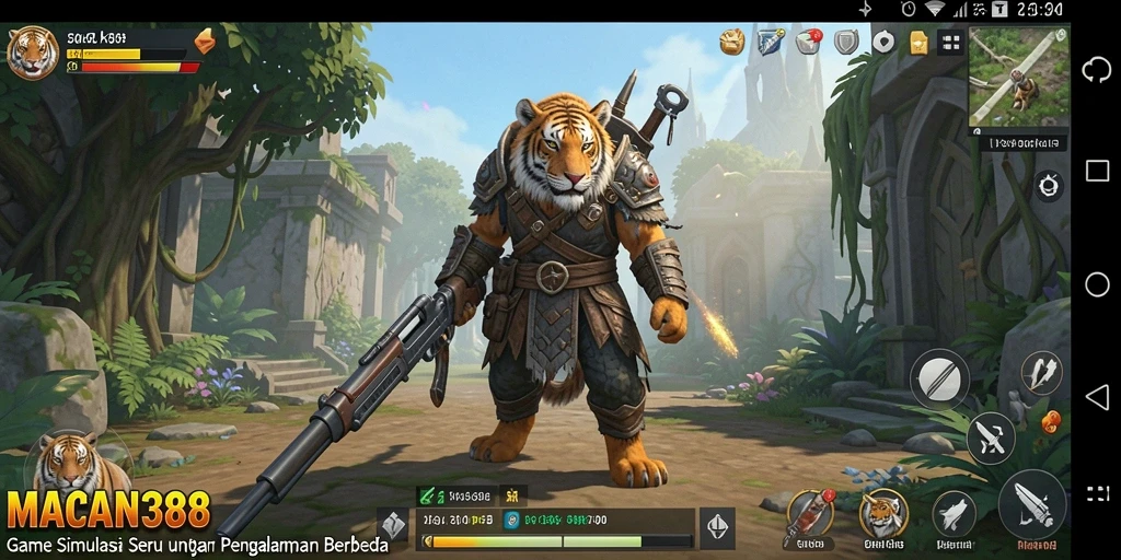 Screenshot utama menampilkan gameplay seru dari <strong>MACAN388</strong> dalam simulasi yang mendalam.