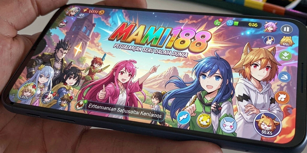 Tampilan gameplay menarik dari MAMI188 dengan karakter Anime yang menawan.