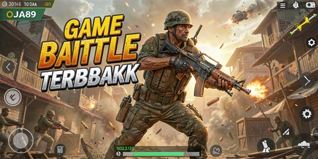 Screenshot gameplay OJA89 yang penuh aksi Battle Royale.