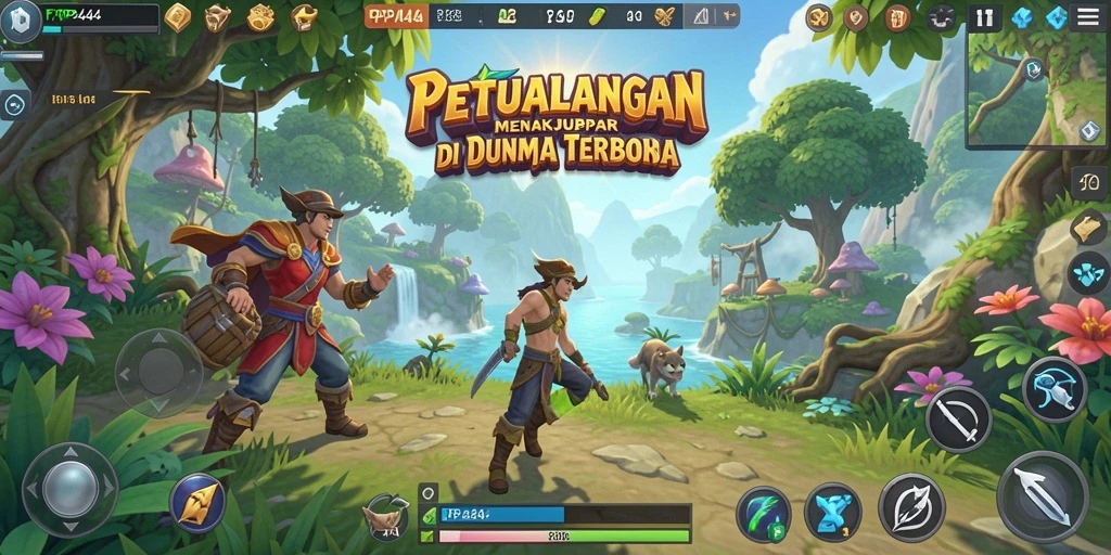 Gameplay seru di dunia terbuka dengan petualangan menantang.