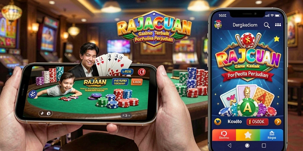 Tampilan gameplay menarik di RAJACUAN dengan efek visual yang memukau.