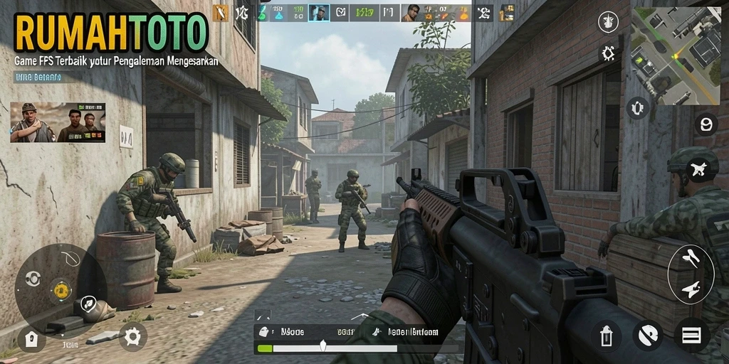 Tampilan gameplay seru di RUMAHTOTO dengan aksi mendebarkan.