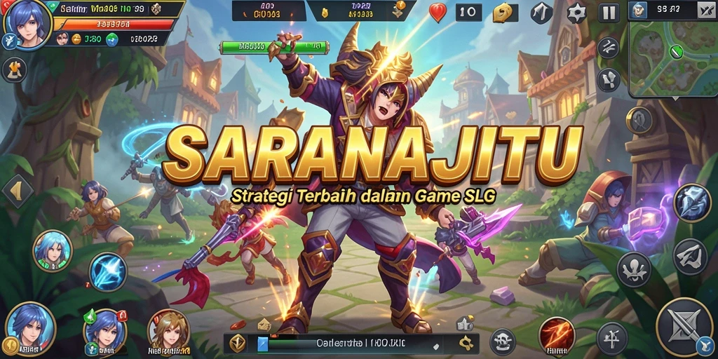Screenshot gameplay SARANAJITU dengan elemen strategi yang menawan.