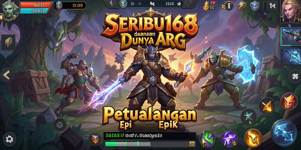 Tangkapan layar menunjukkan aksi seru dalam <strong>SERIBU168</strong>, dengan pertarungan melawan monster di dunia ARPG.