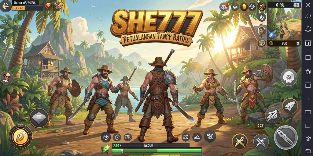 Tampilan gameplay SHE777 yang menakjubkan di dunia terbuka.