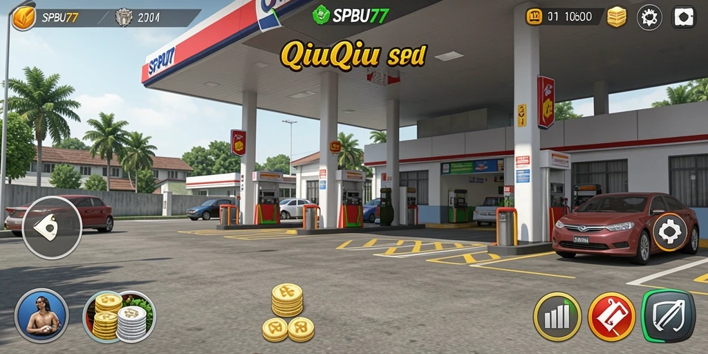 Tampilan menarik dari permainan QiuQiu dalam SPBU77.