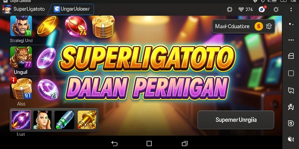 Tampilan menakjubkan dari gameplay <strong>SUPERLIGATOTO</strong> yang strategis.
