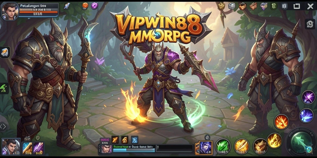 Screenshot gameplay VIPWIN88 menampilkan pertarungan seru dan petualangan dalam dunia fantasi.
