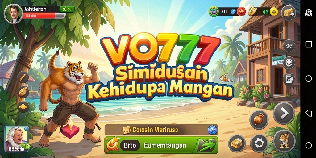 Tangkapan layar menunjukkan pengalaman mendalam gameplay simulasi VO777.