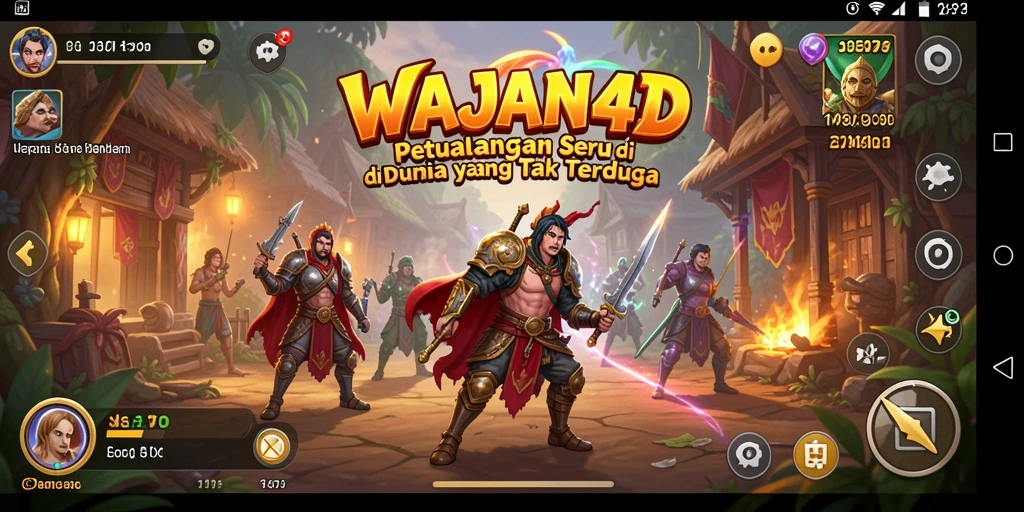 Screenshot gameplay WAJAN4D yang penuh aksi dan petualangan.